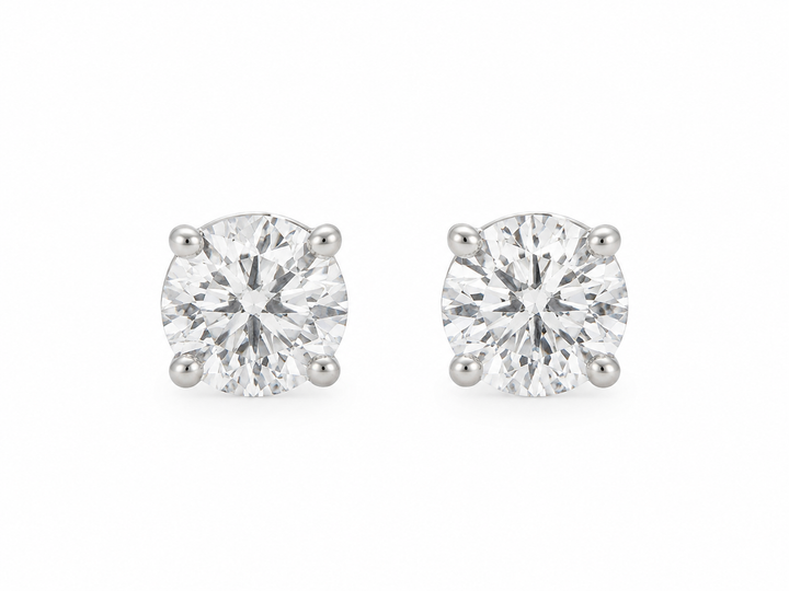 Legacy 1.49 CTW GIA Certified Diamond Platinum Stud Earrings