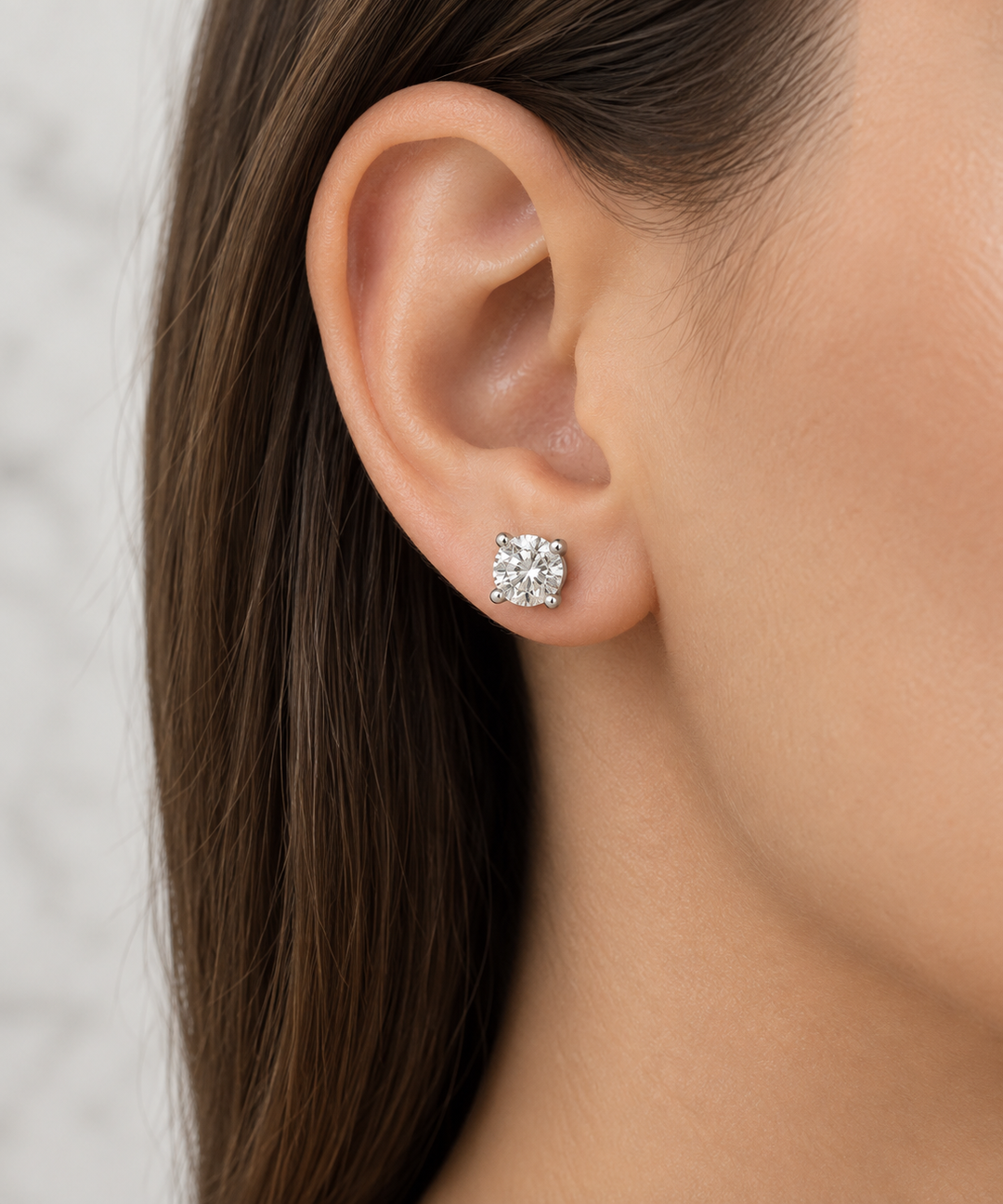 Legacy 1.49 CTW GIA Certified Diamond Platinum Stud Earrings