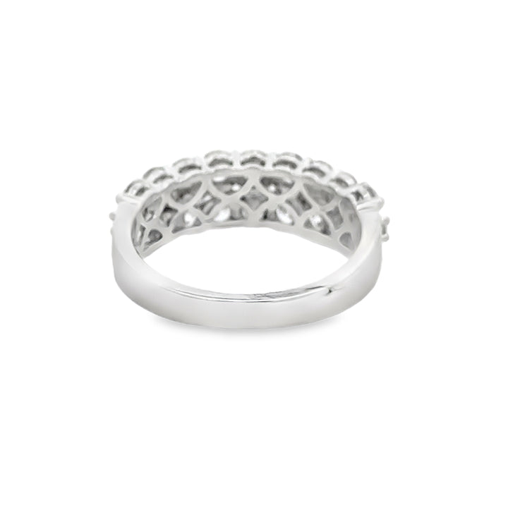 1.74 CTW Round Diamond 18K White Gold Ring