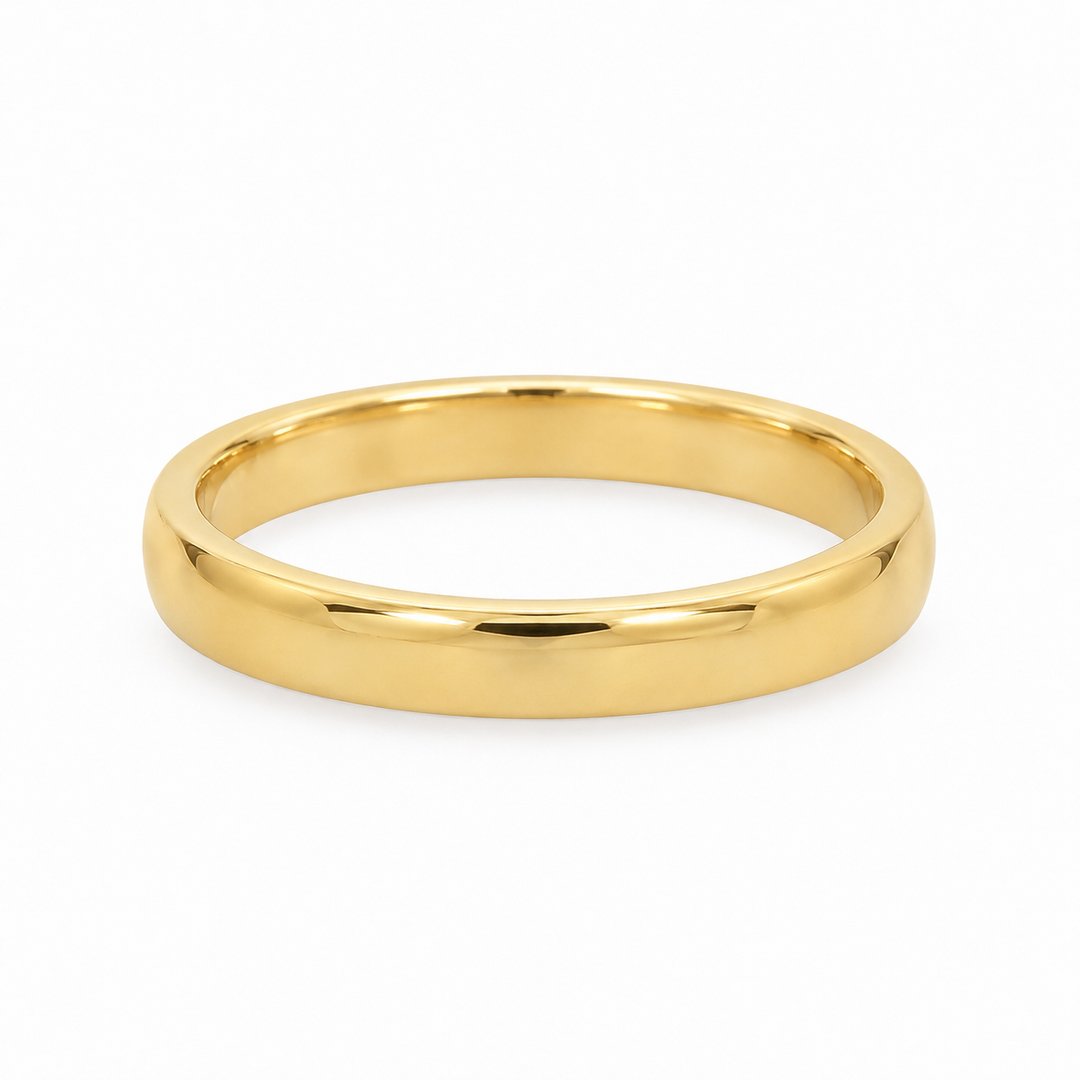18K Yellow Gold 2.8mm Wedding Band