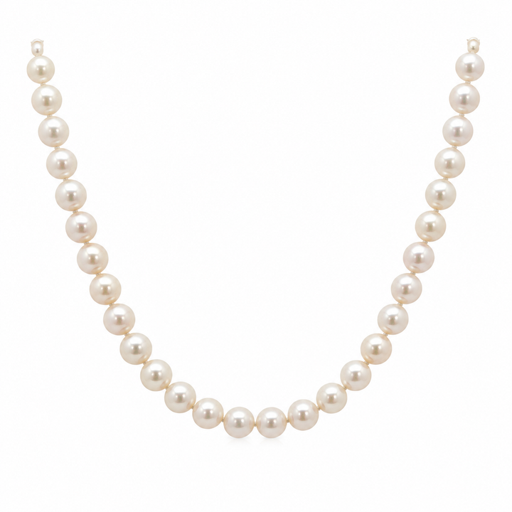 7.5mm Creamy White Pearl 22-Inch Necklace