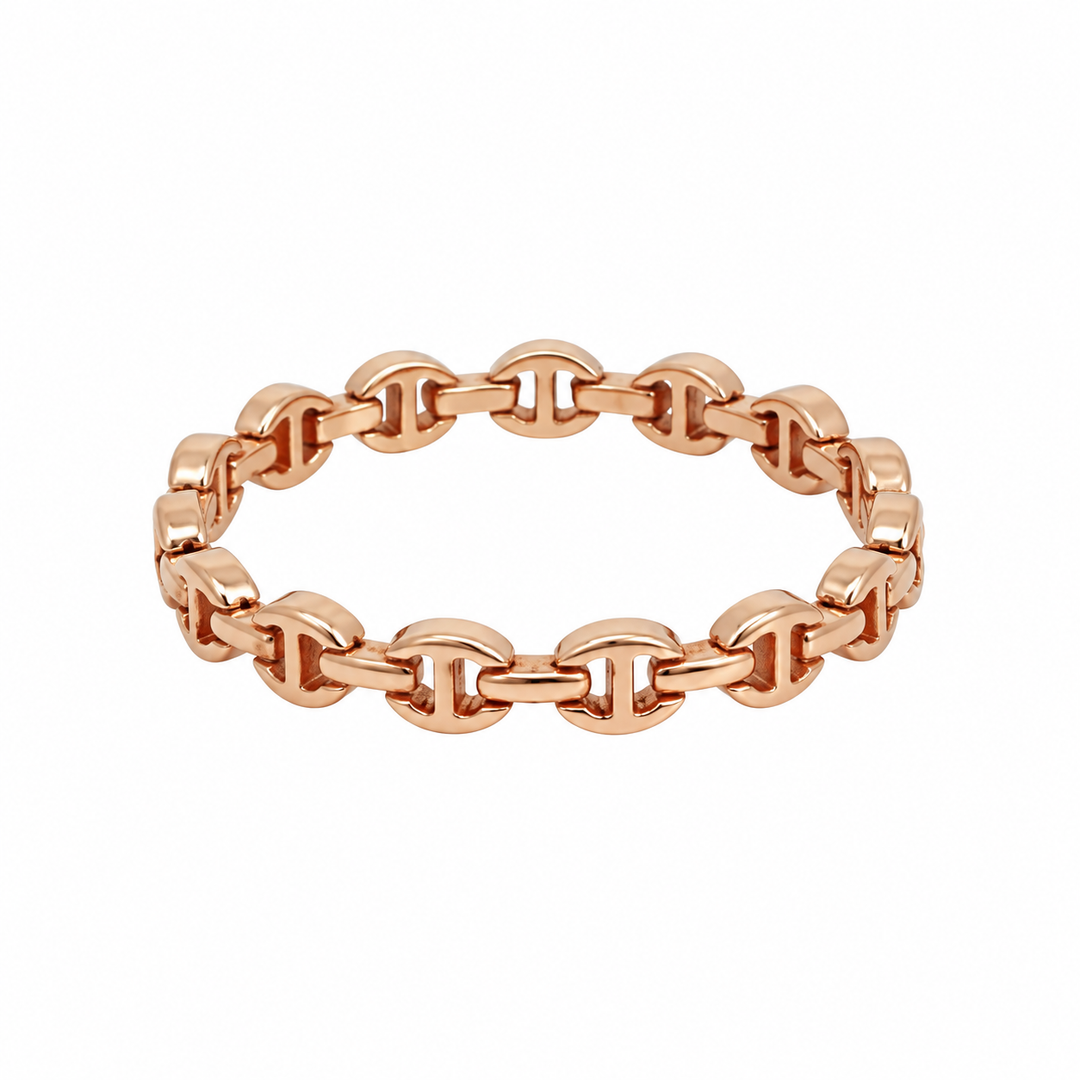 Hoorsenbuhs 18K Rose Gold Link Band Ring