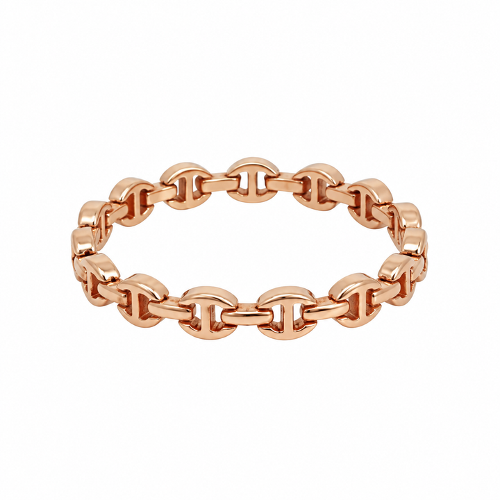 Hoorsenbuhs 18K Rose Gold Link Band Ring