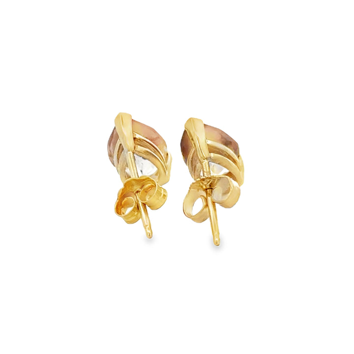 Morganite Pear-Shaped 14K Yellow Gold Stud Earrings
HTML Version