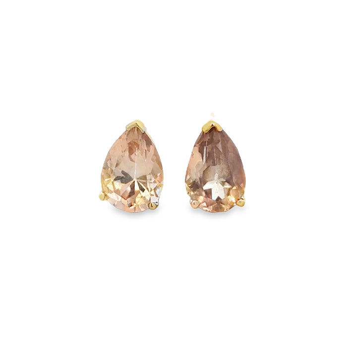 Morganite Pear-Shaped 14K Yellow Gold Stud Earrings
HTML Version