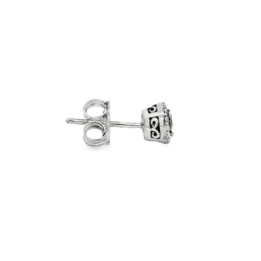 0.12 CTW Diamond 14K White Gold Stud Earrings