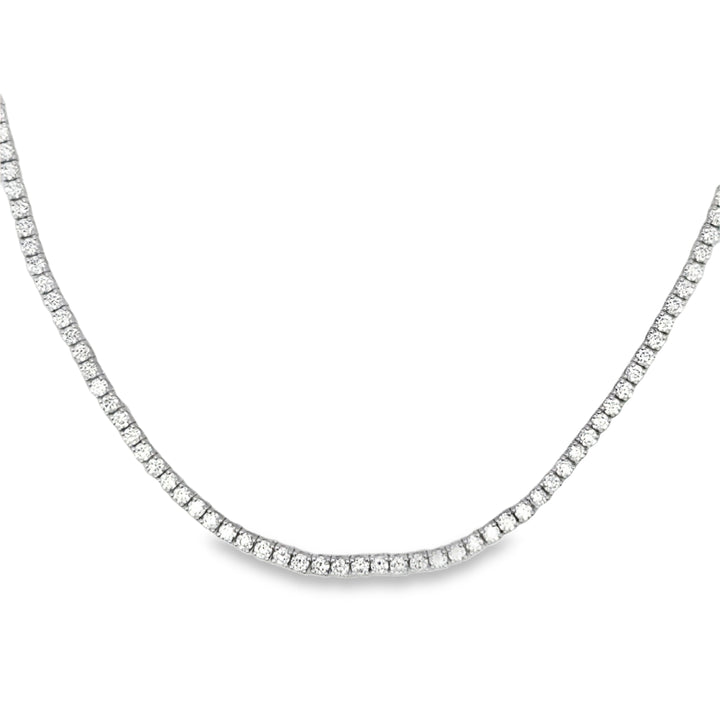 5.00 CTW Diamond 14K White Gold Tennis Necklace