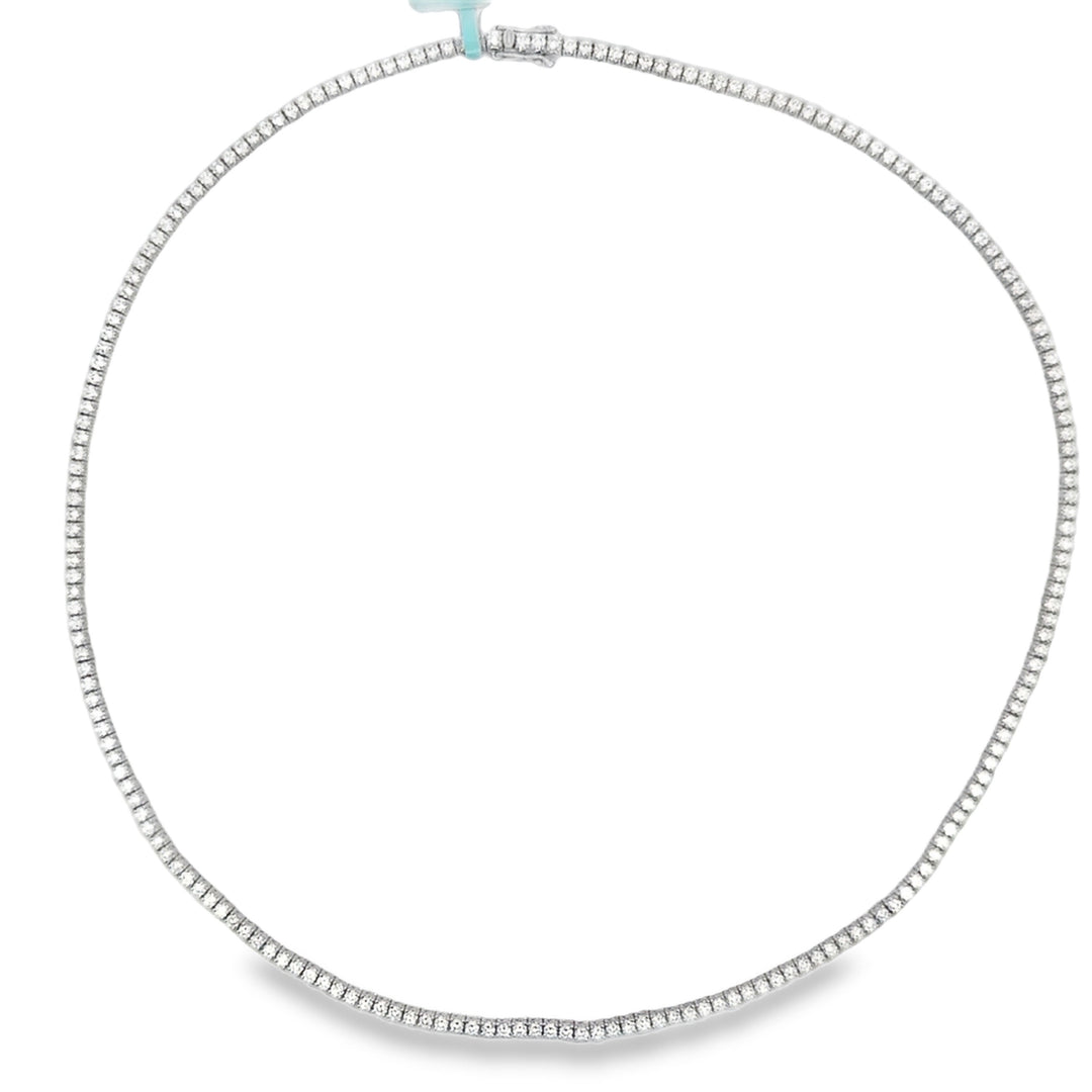 5.00 CTW Diamond 14K White Gold Tennis Necklace