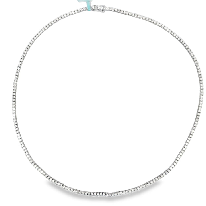 5.00 CTW Diamond 14K White Gold Tennis Necklace