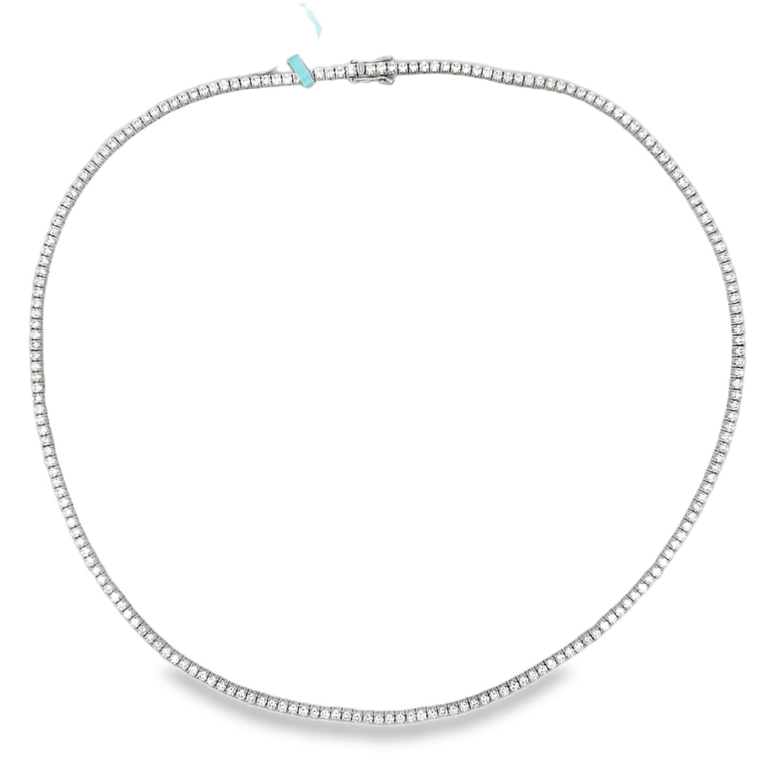 5.00 CTW Diamond 14K White Gold Tennis Necklace