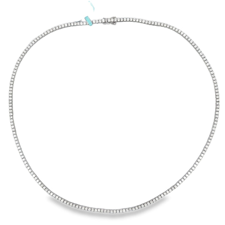 5.00 CTW Diamond 14K White Gold Tennis Necklace