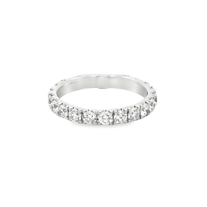 1.82 CTW Diamond 18K White Gold Eternity Band