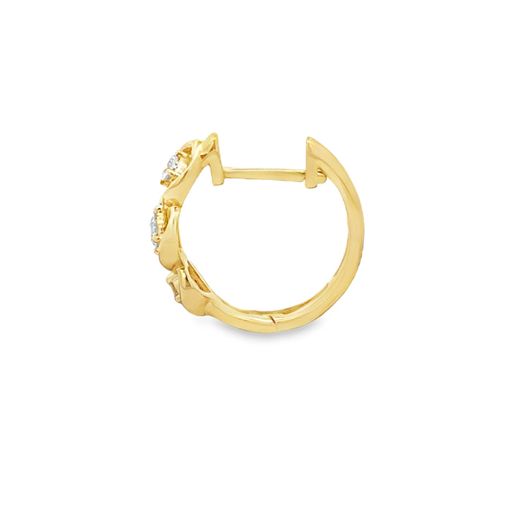 0.45 CTW Diamond 14K Yellow Gold Openwork Hoop Earrings