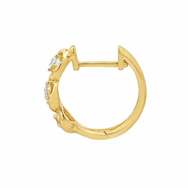 0.45 CTW Diamond 14K Yellow Gold Openwork Hoop Earrings