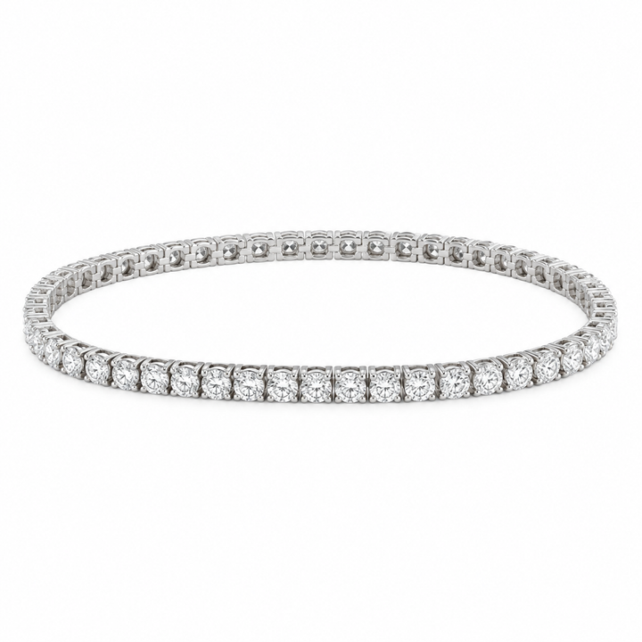 6.31 CTW Round Diamond 14K White Gold Bracelet