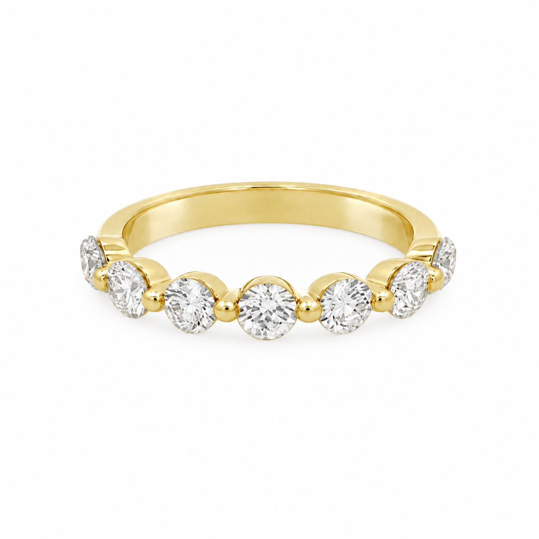 1.02 CTW Diamond 14K Yellow Gold Shared Prong Band