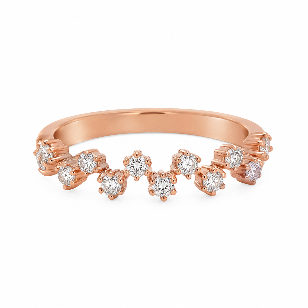 0.38 CTW Diamond 14K Rose Gold Band