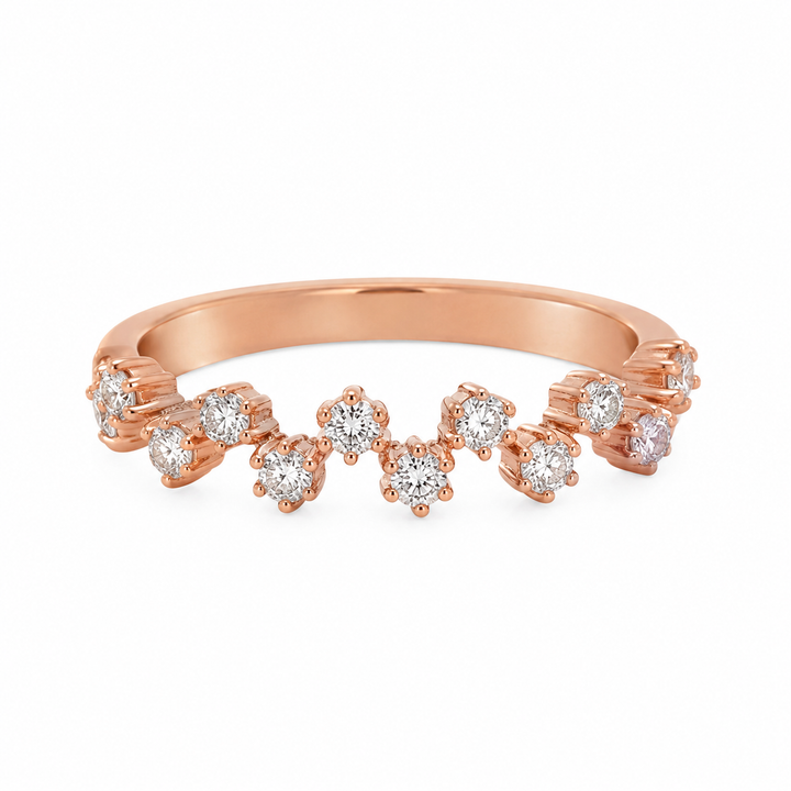 0.38 CTW Diamond 14K Rose Gold Band