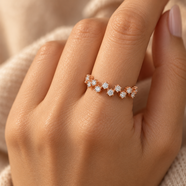 0.38 CTW Diamond 14K Rose Gold Band