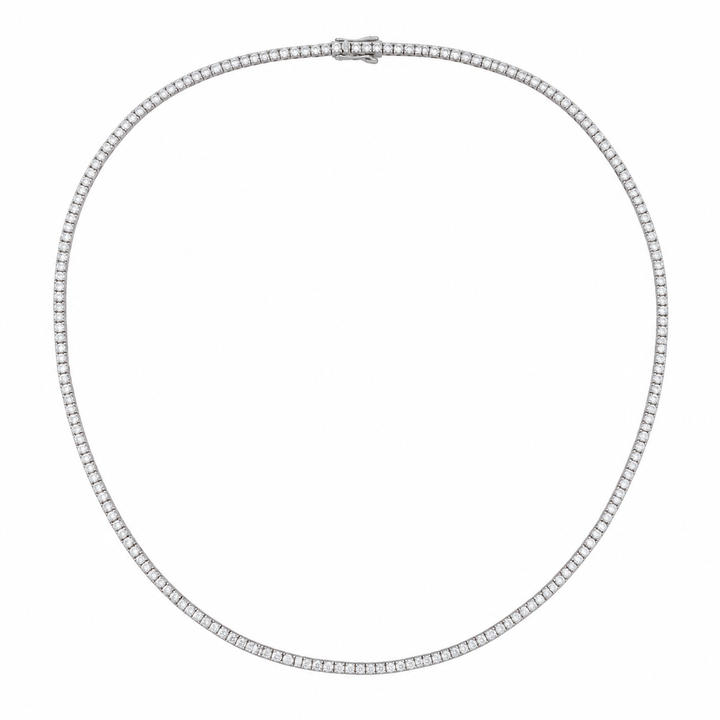5.00 CTW Diamond 14K White Gold Tennis Necklace