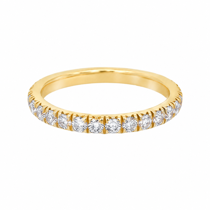 0.60 CTW Diamond 14K Yellow Gold Band Ring