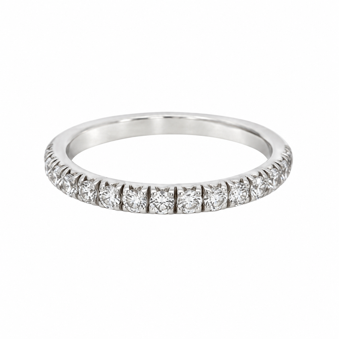 0.60 CTW Diamond 14K White Gold Band Ring