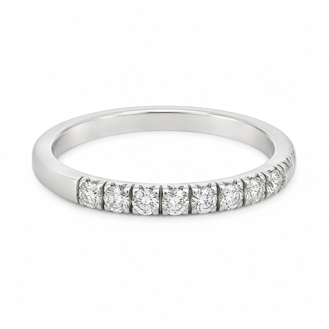 0.60 CTW Diamond 14K White Gold Band Ring