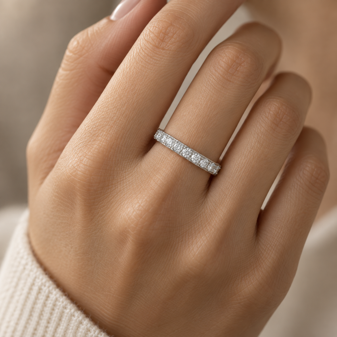 Pre-Owned Tiffany &amp; Co. Approx. 0.75 CTW Diamond Platinum Eternity Band