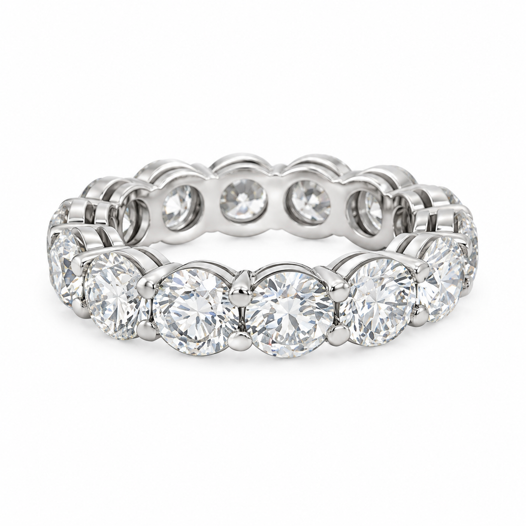 5.64 CTW Diamond Eternity Band Ring in Platinum