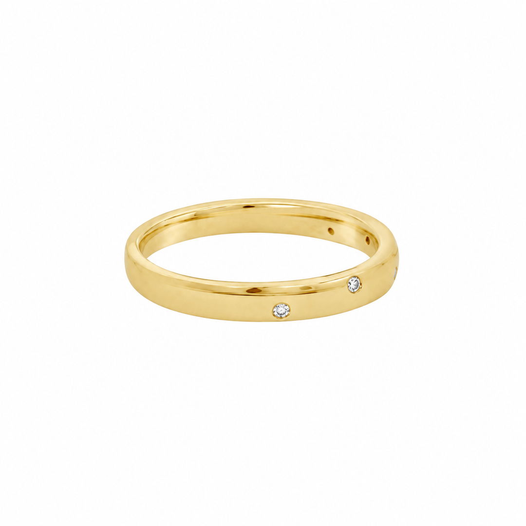 0.05 CTW Diamond 14K Yellow Gold Band
