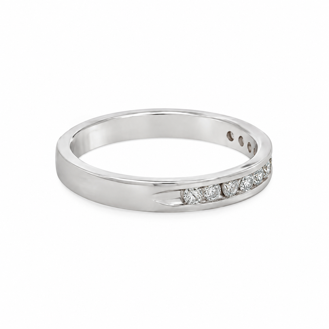 0.22 CTW Diamond 14K White Gold Band Ring