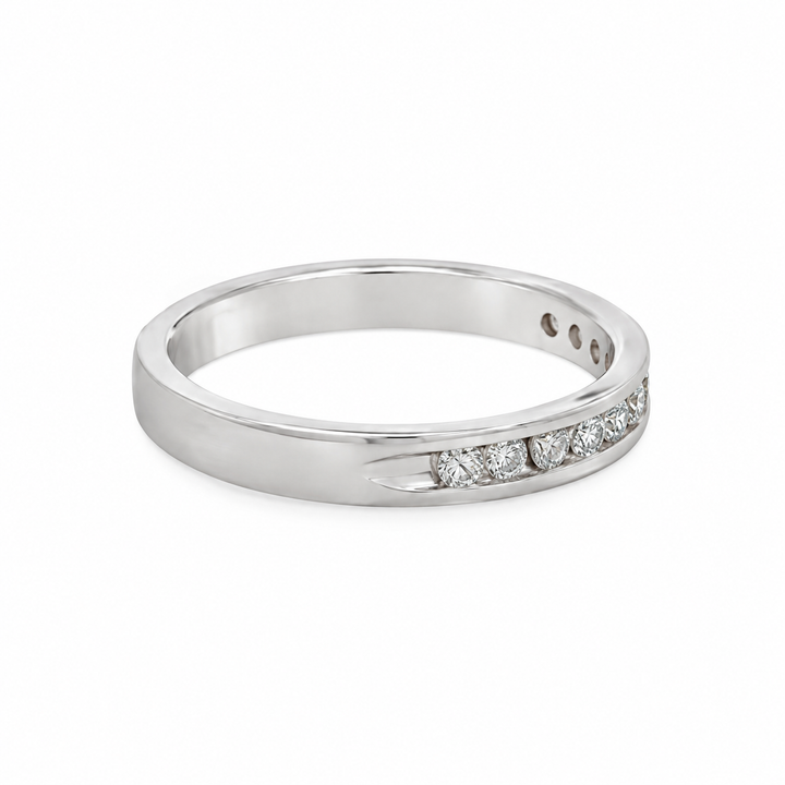 0.22 CTW Diamond 14K White Gold Band Ring