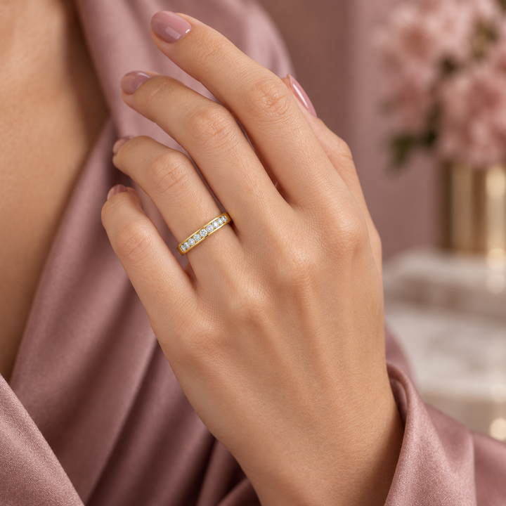 0.36 CTW Diamond Band in 14K Yellow Gold