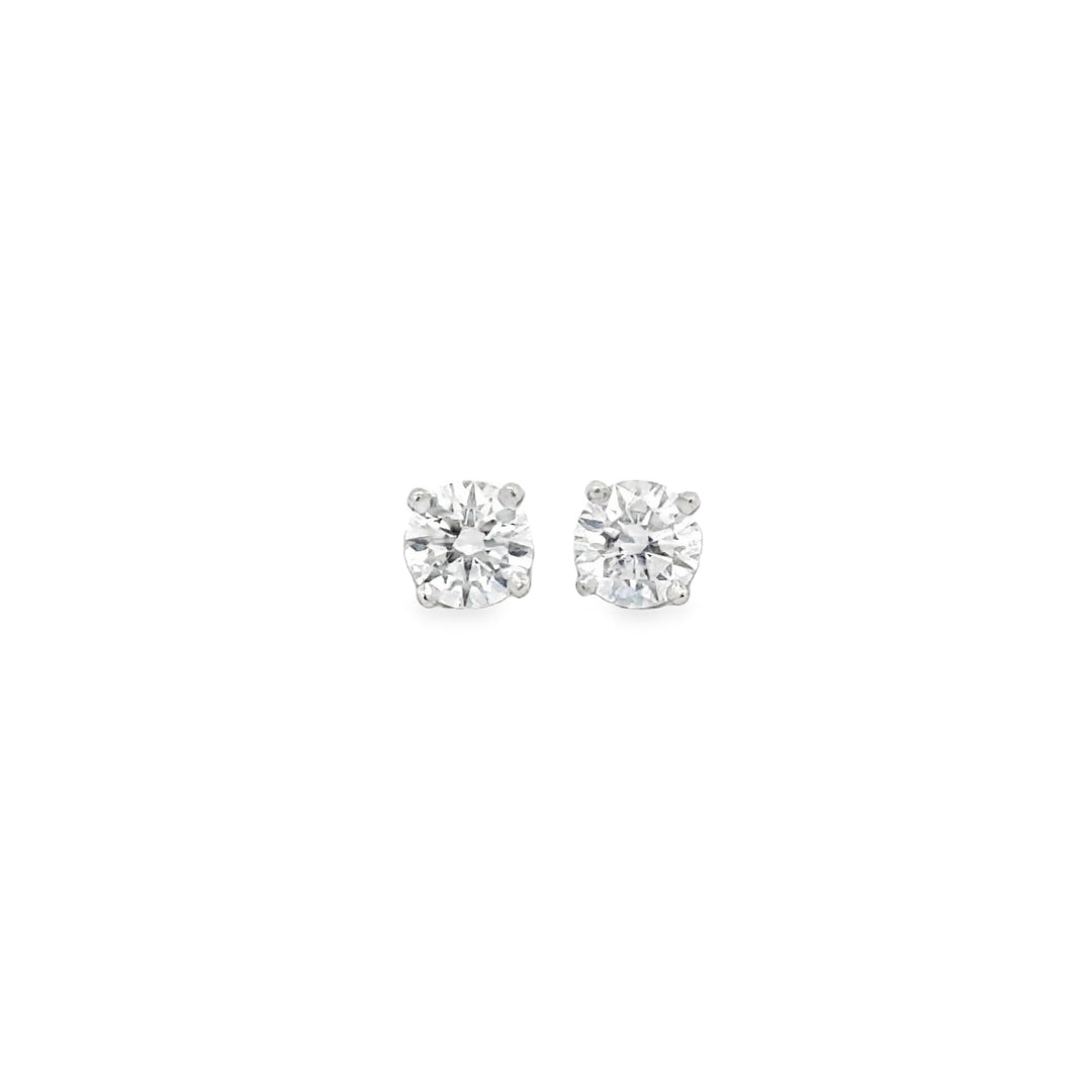 Legacy Diamond Stud Collection 0.54 CTW GIA Certified Diamond Stud Earrings in Platinum