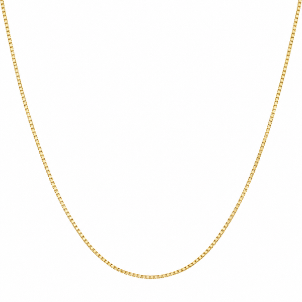 14K Yellow Gold 18-Inch 1.2mm Box Chain Necklace