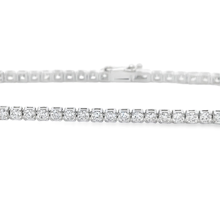 2.47 CTW Diamond 18K White Gold Tennis Bracelet