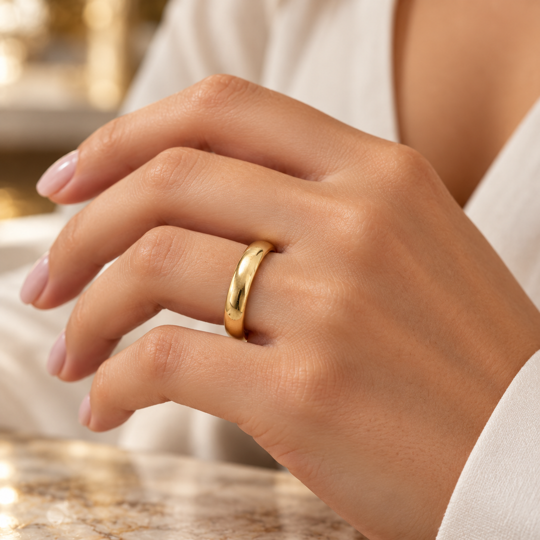 Vintage 14K Yellow Gold 4mm Band