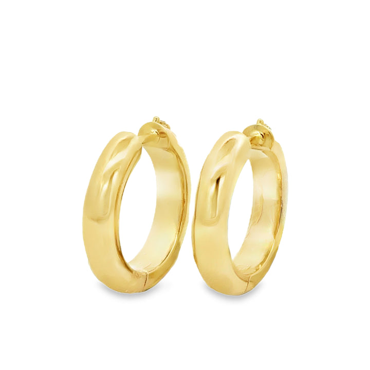 0.36 CTW Diamond 14K Yellow Gold Hoop Earrings