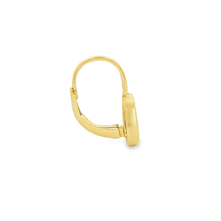 0.30 CTW Round and Baguette Diamond 14K Yellow Gold Pear Shape Drop Earrings