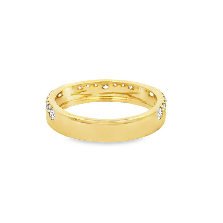 0.45 CTW Diamond 14K Yellow Gold Graduated Diamond Band Ring