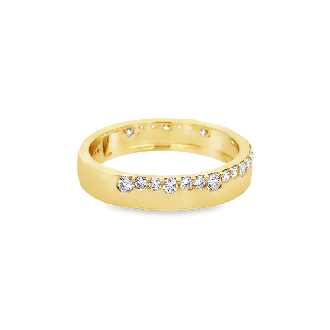 0.45 CTW Diamond 14K Yellow Gold Graduated Diamond Band Ring
