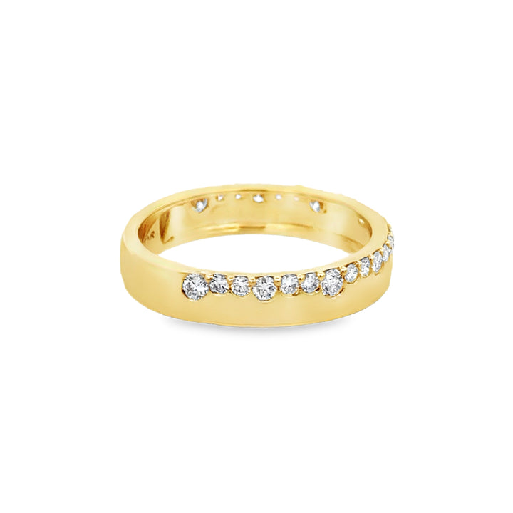 0.45 CTW Diamond 14K Yellow Gold Graduated Diamond Band Ring