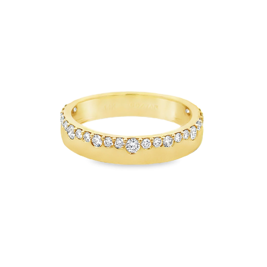 0.45 CTW Diamond 14K Yellow Gold Graduated Diamond Band Ring