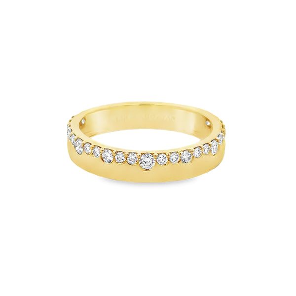 0.45 CTW Diamond 14K Yellow Gold Graduated Diamond Band Ring
