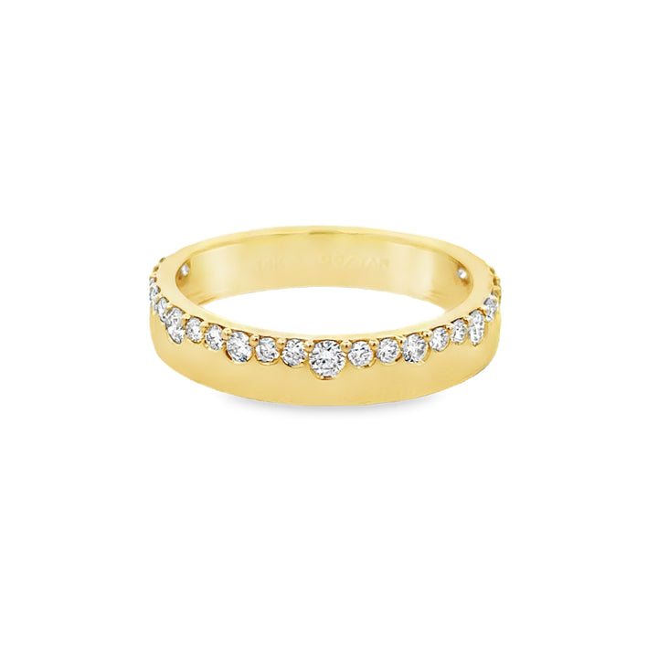 0.45 CTW Diamond 14K Yellow Gold Graduated Diamond Band Ring