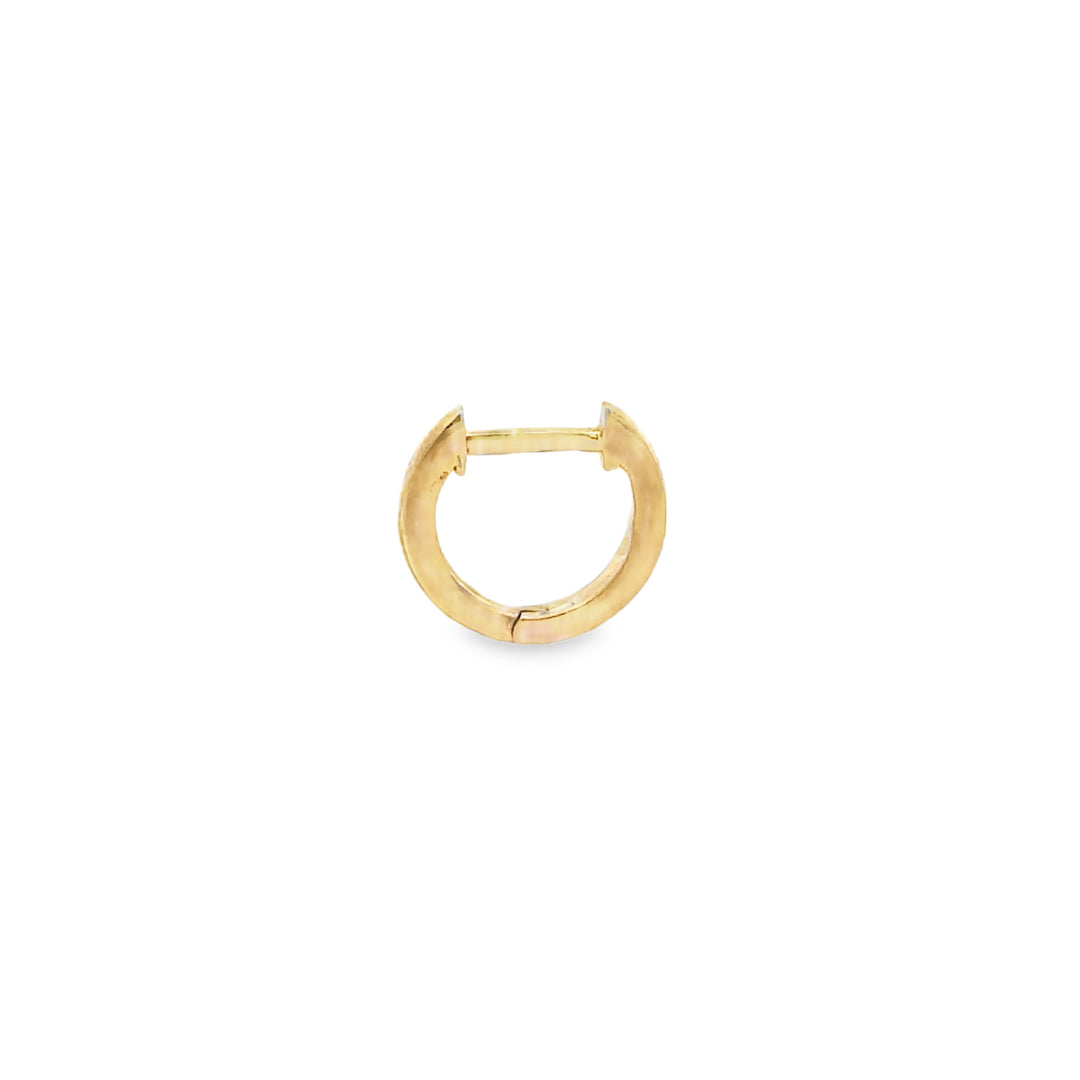 18K Yellow Gold 10mm Mini Huggie Hoop Earrings