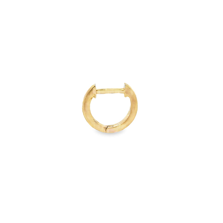 18K Yellow Gold 10mm Mini Huggie Hoop Earrings