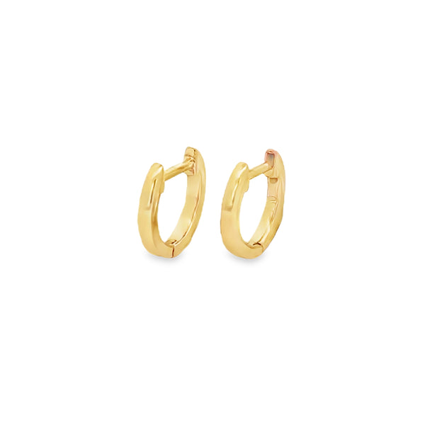 18K Yellow Gold 10mm Mini Huggie Hoop Earrings