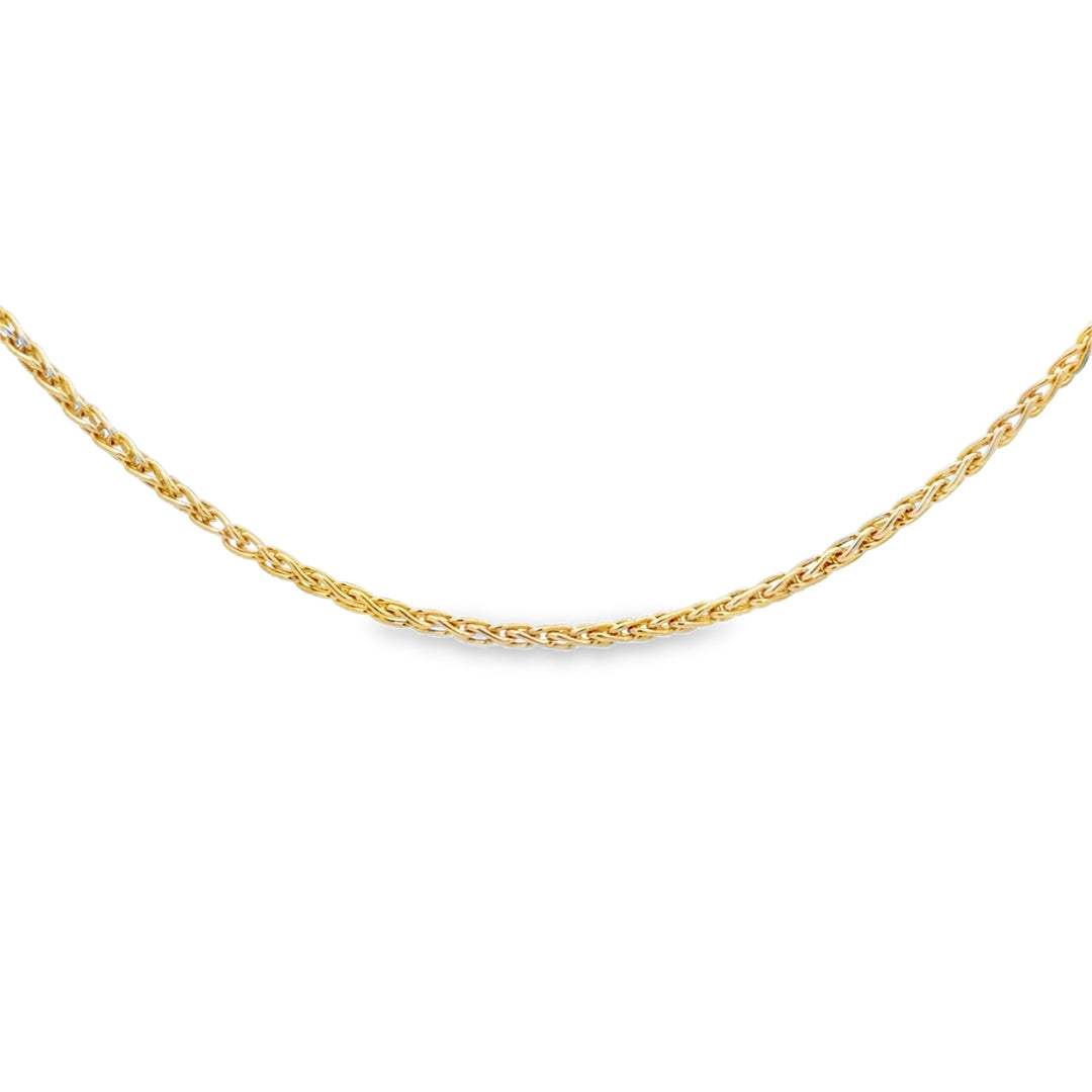14K Italian Yellow Gold 1.5MM Chain Necklace – 19 Inches
