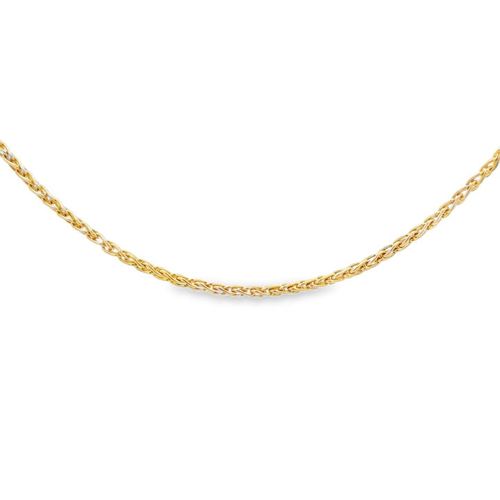 14K Italian Yellow Gold 1.5MM Chain Necklace – 19 Inches